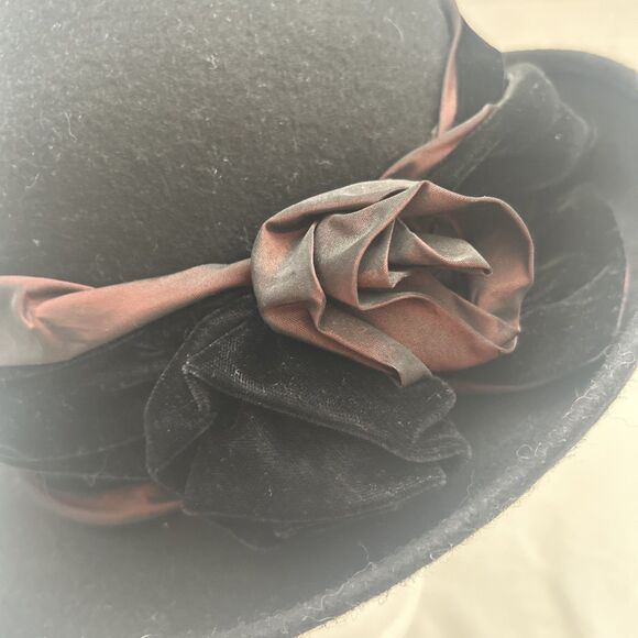 Vintage Saks 5th Avenue  Bowler Hat  Made in Italy 100% Wool main image 10